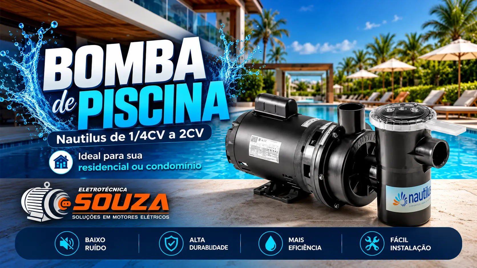Motores e bombas Eletrotécnica Souza